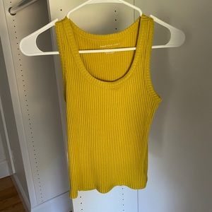 Mustard yellow tank top from american eagle